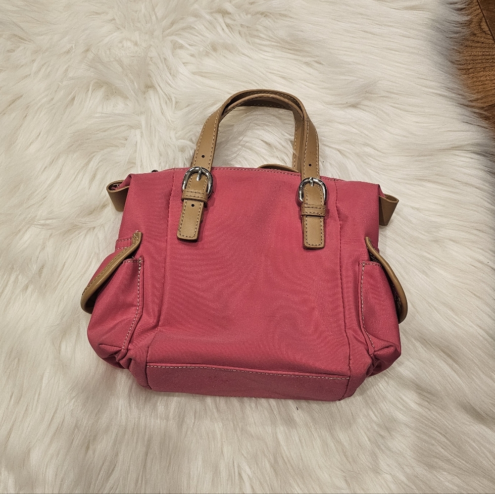 Vintage Pink Nylon Mini Handbag - Picture 9 of 16